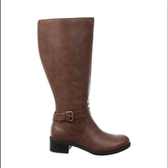 Time and Tru Women’s Memory Foam Riding Boot Brown - Picture 6 of 7